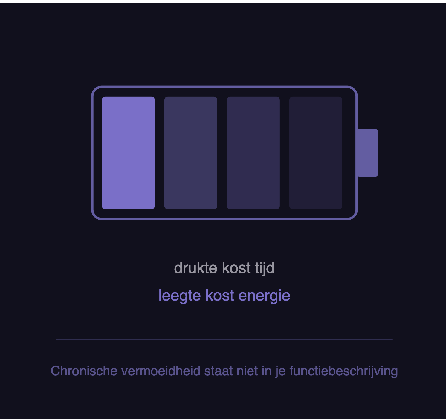 Energie & vermoeidheid
